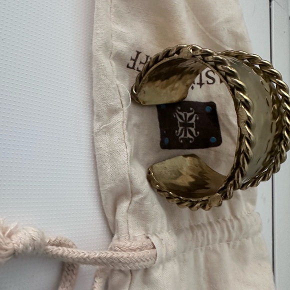 Gold Rope Rustic Cuff - Picture 4 of 6